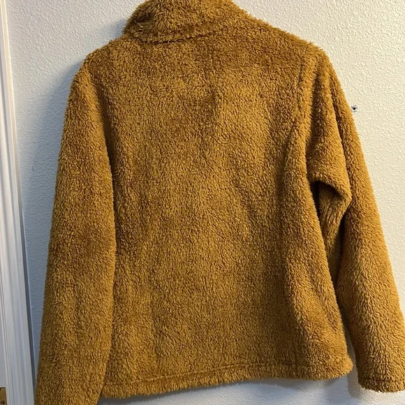 Patagonia Women's Brown Teddy Fleece Quarter-Zip Pullover - Picture 9 of 10